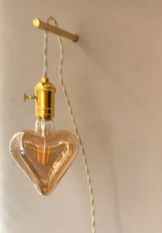 Lâmpadas Love e coração em led com bocais e fio - Foto 5