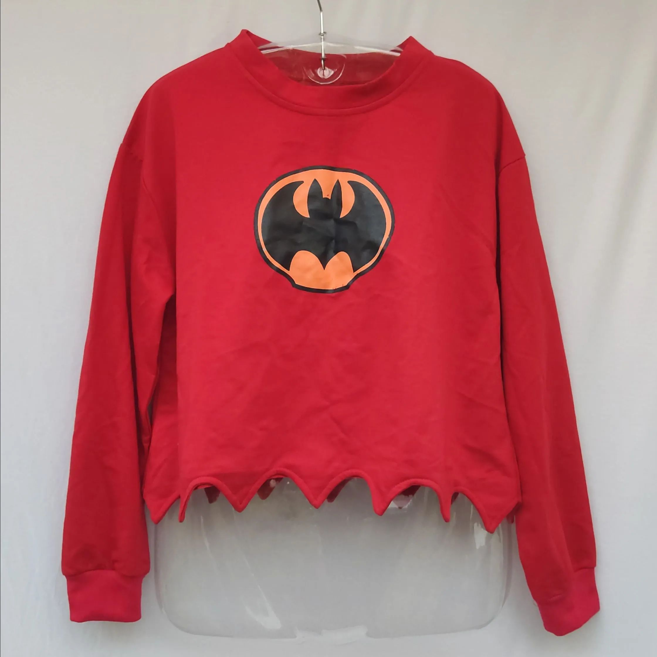 Blusa Cropped Batman Vermelha