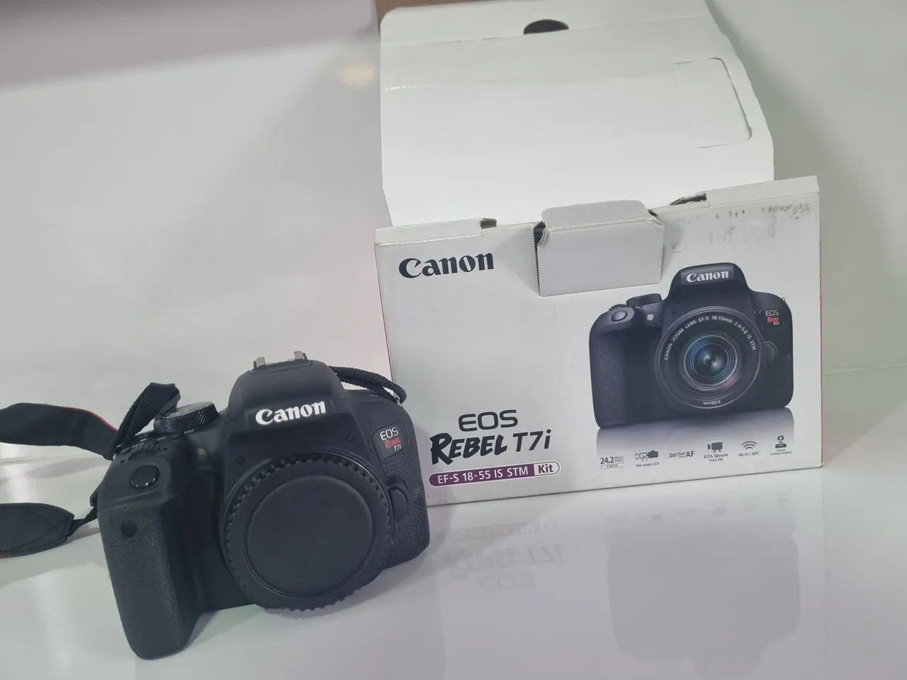 Kit Canon T7i + Lente 18-55 -