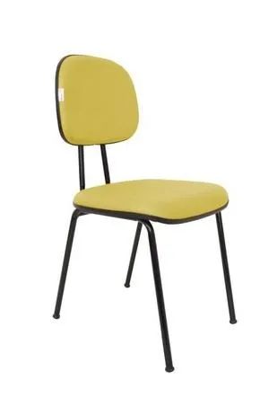 Cadeira Escritório Fixa Polo Amarela