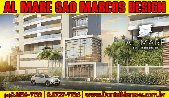 Al Mare São Marcos Design, apto de alto padrão, Mota Machado