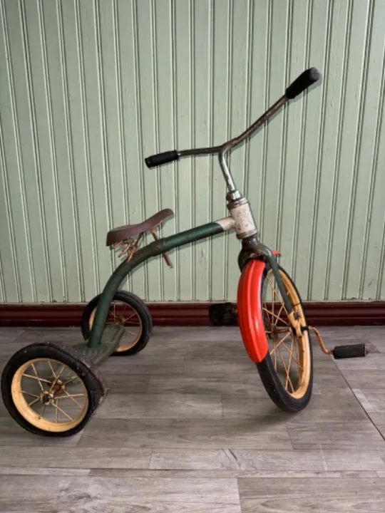 Triciclo antigo vintage retro 1960 - para restaurar - Foto 6