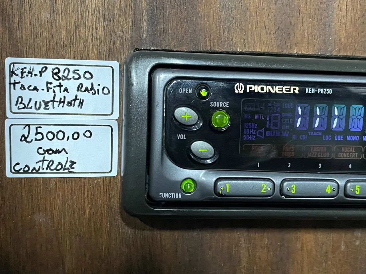 Toca fita rádio Pioneer keh-p8250 com Bluetooth - Peças para