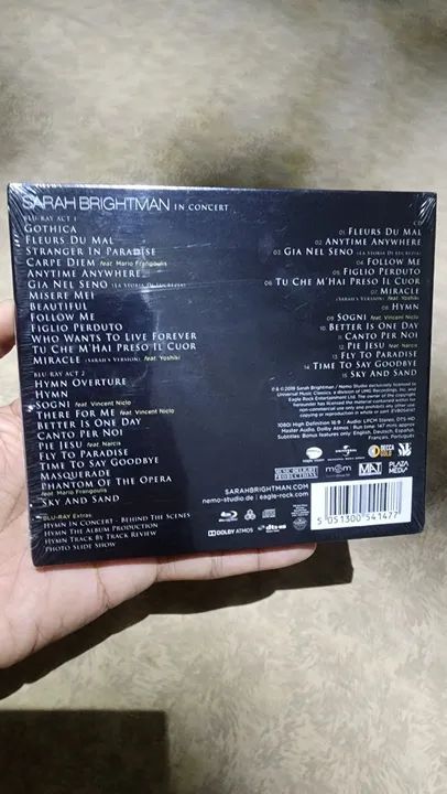 Blu-ray + CD Sarah Brightman Hymn In Concert  Lacrado  - Foto 2