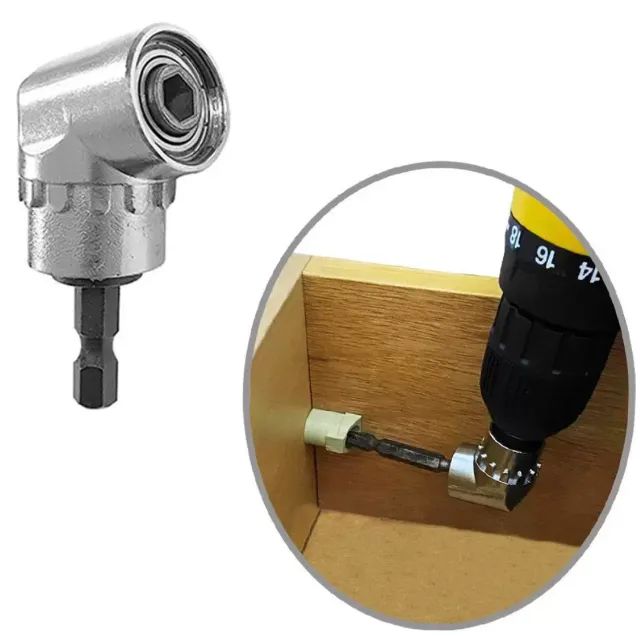 Adaptador Angular Magnético Furadeira Parafusadeira 1/4 Pol 105° Imantado 60mm _ FE148 - Foto 3