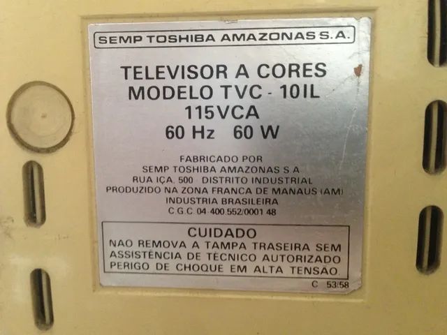 Tv Semp Toshiba 10 polegadas década 80 - Foto 2