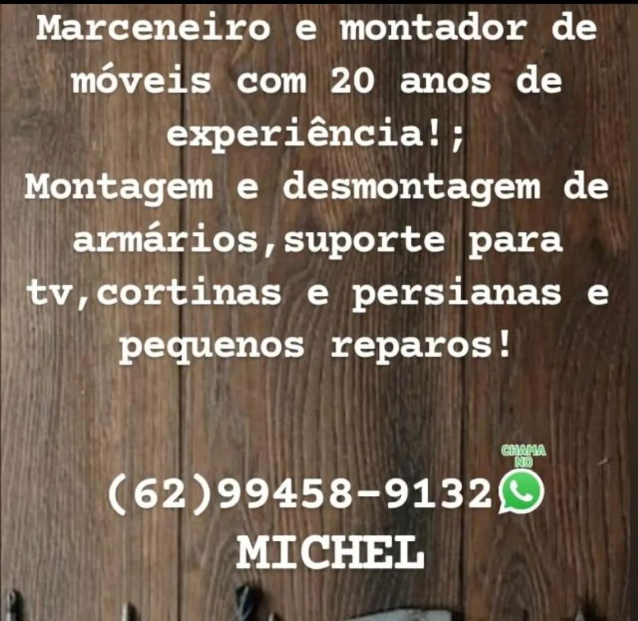 Marceneiro montador de móveis planejados 