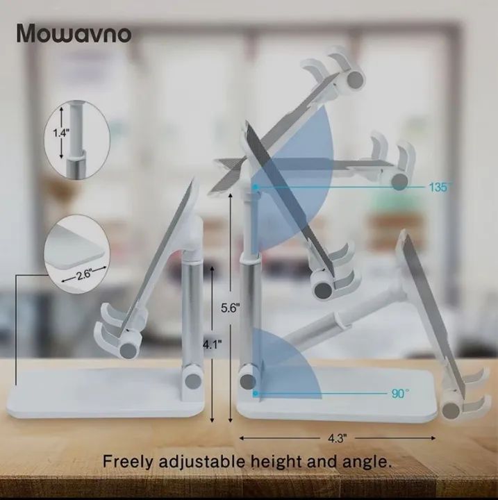 Suporte para celular ergonômico dobrável de mesa  - Foto 3