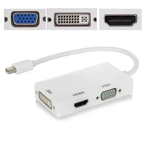 Adaptador Mini Displayport para vga hdmi dvi - Foto 3