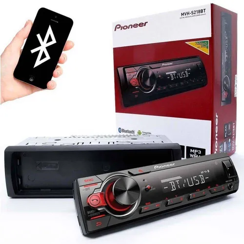 Pioneer MVH S218BT com USB bluetooth e AM FM