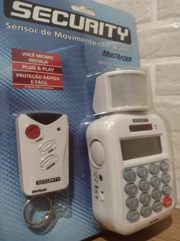 SENSOR de MOVIMENTO c/ ALARME e DISCADOR AUTOMÁTICO MULTILASER SECURITY (NOVO/LACRADO)