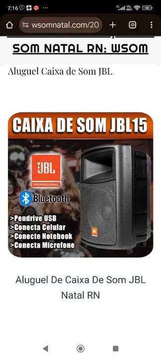 Aluguel de Caixa de som Bluetooth  - Foto 2