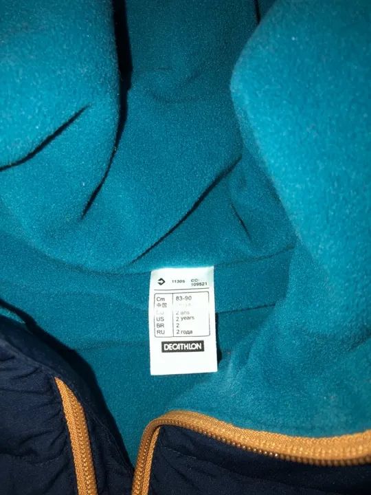 Colete com capuz menino tam 2 Decathlon  - Foto 5