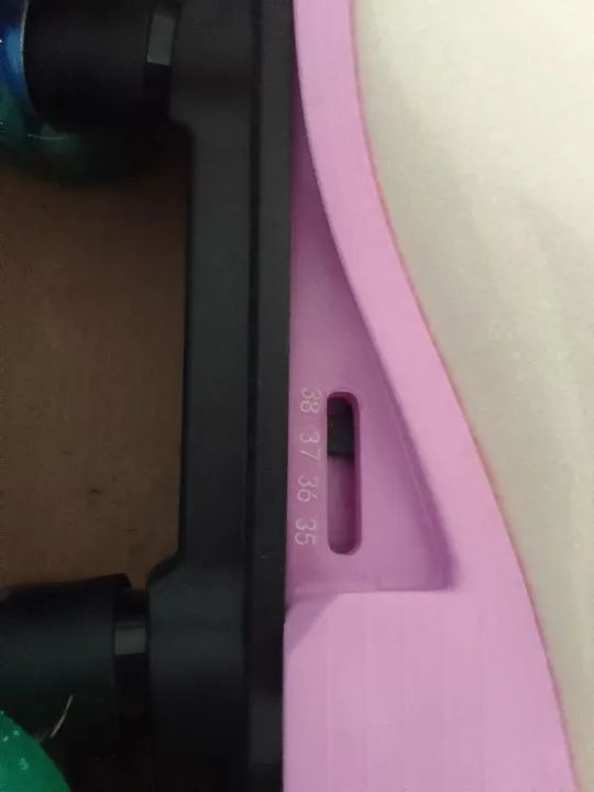 Patins Unicórnio Roller Skate 4 Rodas Tam.35 ao 38 Ajustável C/luz Fenix - Foto 6