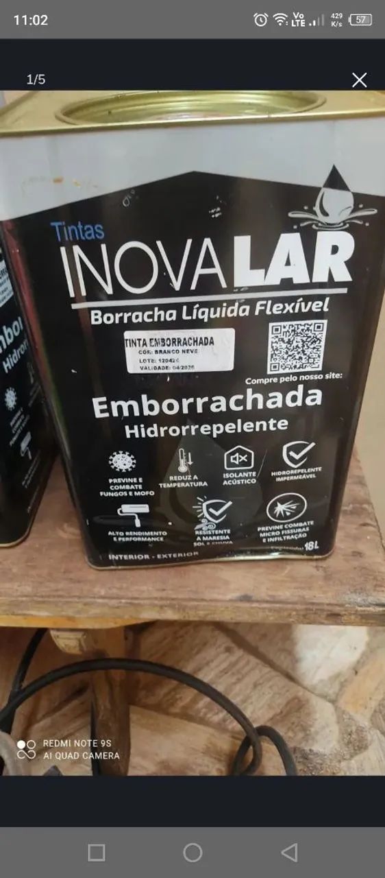 Tinta Emborrachada Hidrorrepelente Inovalar 18L - Foto 5