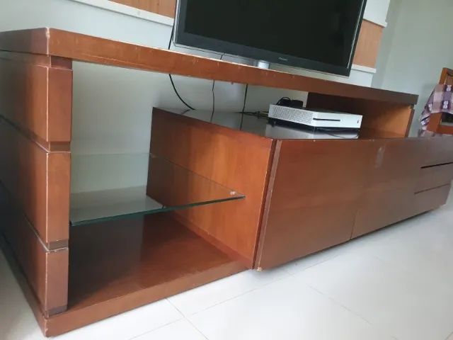 Rack para TV - madeira maciça - Móveis Campo Largo - Foto 2