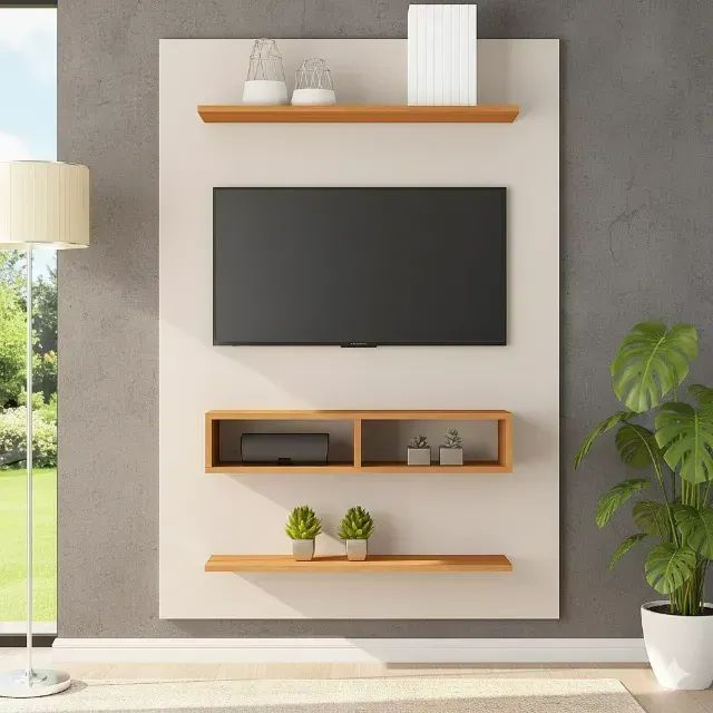 Painel Byte Off White/Mel