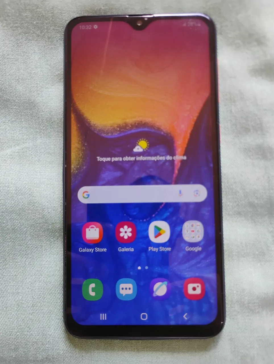 Samsung A10, 32gigas, aceito cartão