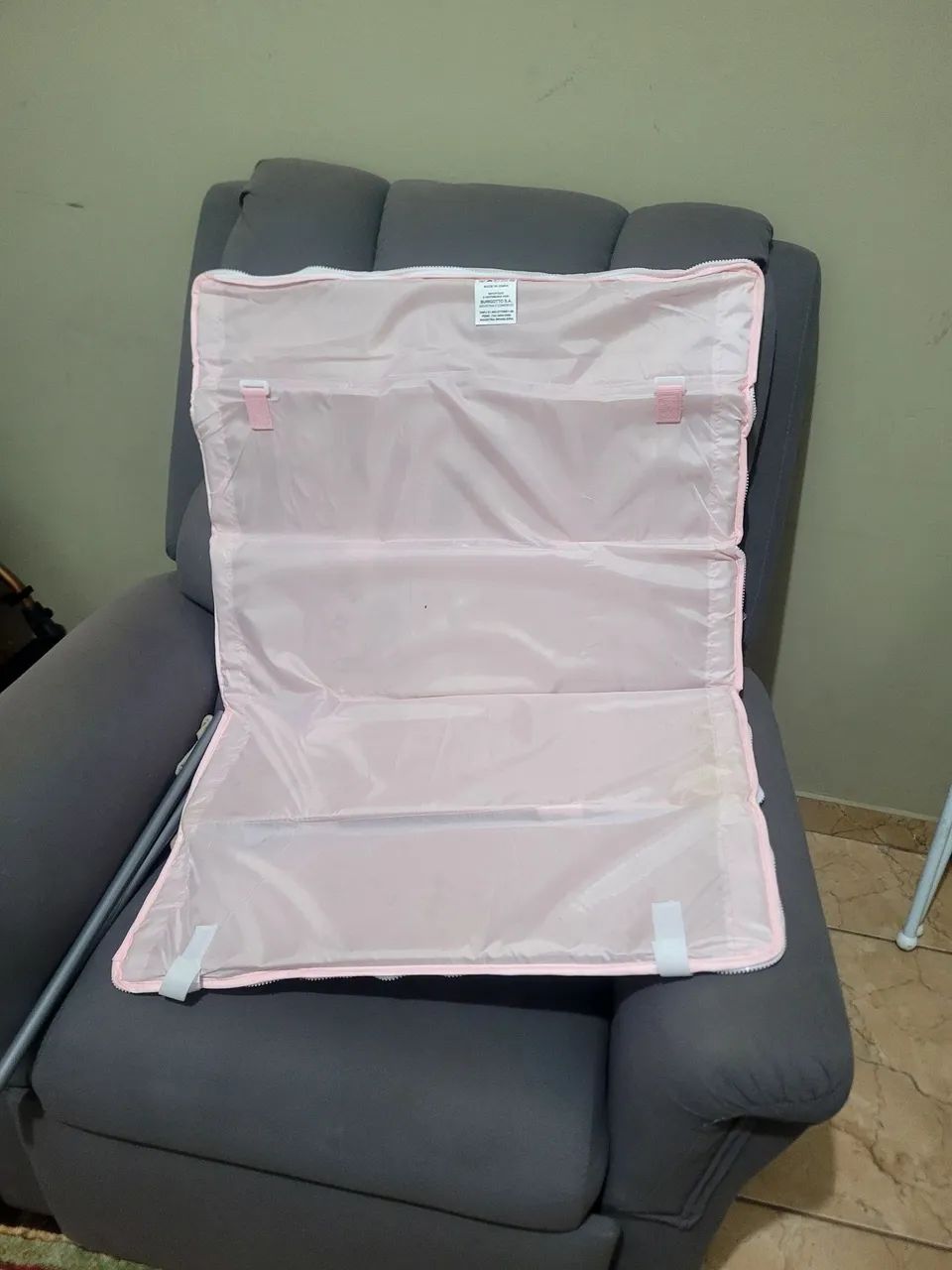 Berço portátil Burigotto rosa - Foto 3