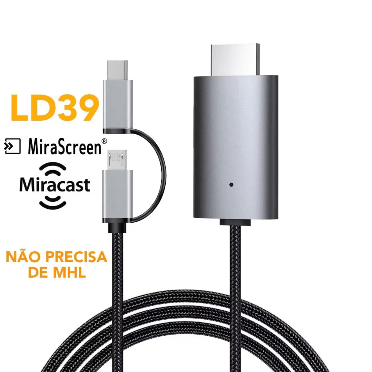 Adaptador HDMI Miracast LD39 - Espelhamento Fácil
