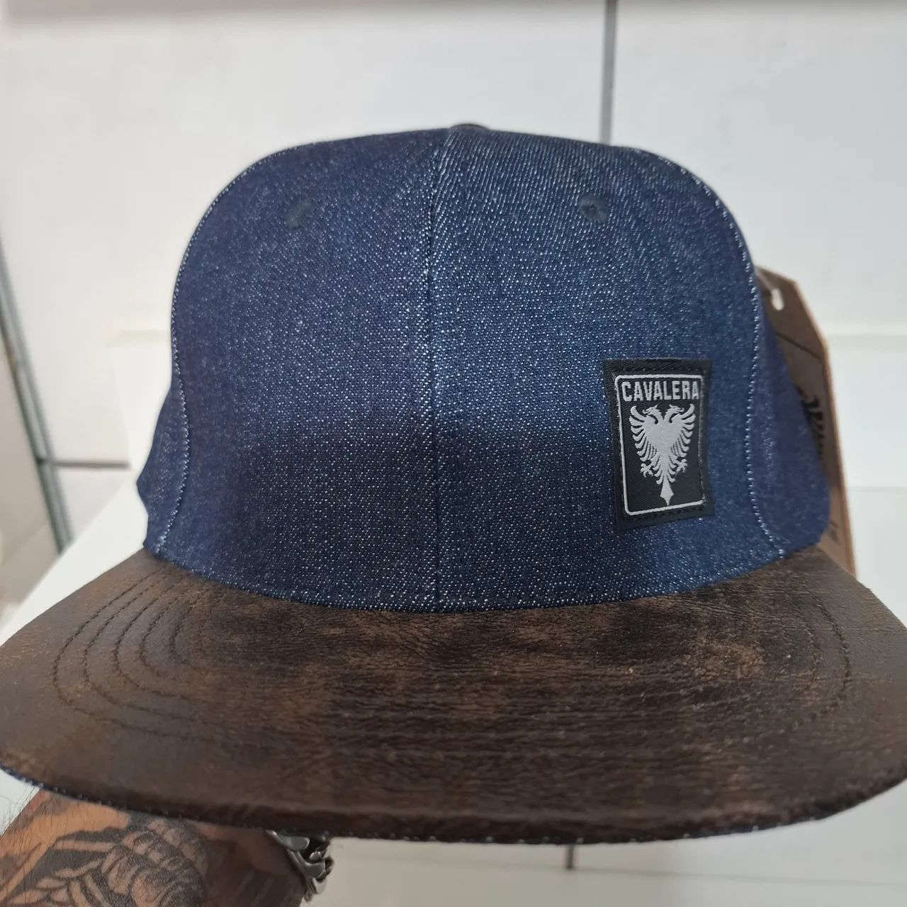 Boné Cavaleira Jeans - Novo - Foto 2