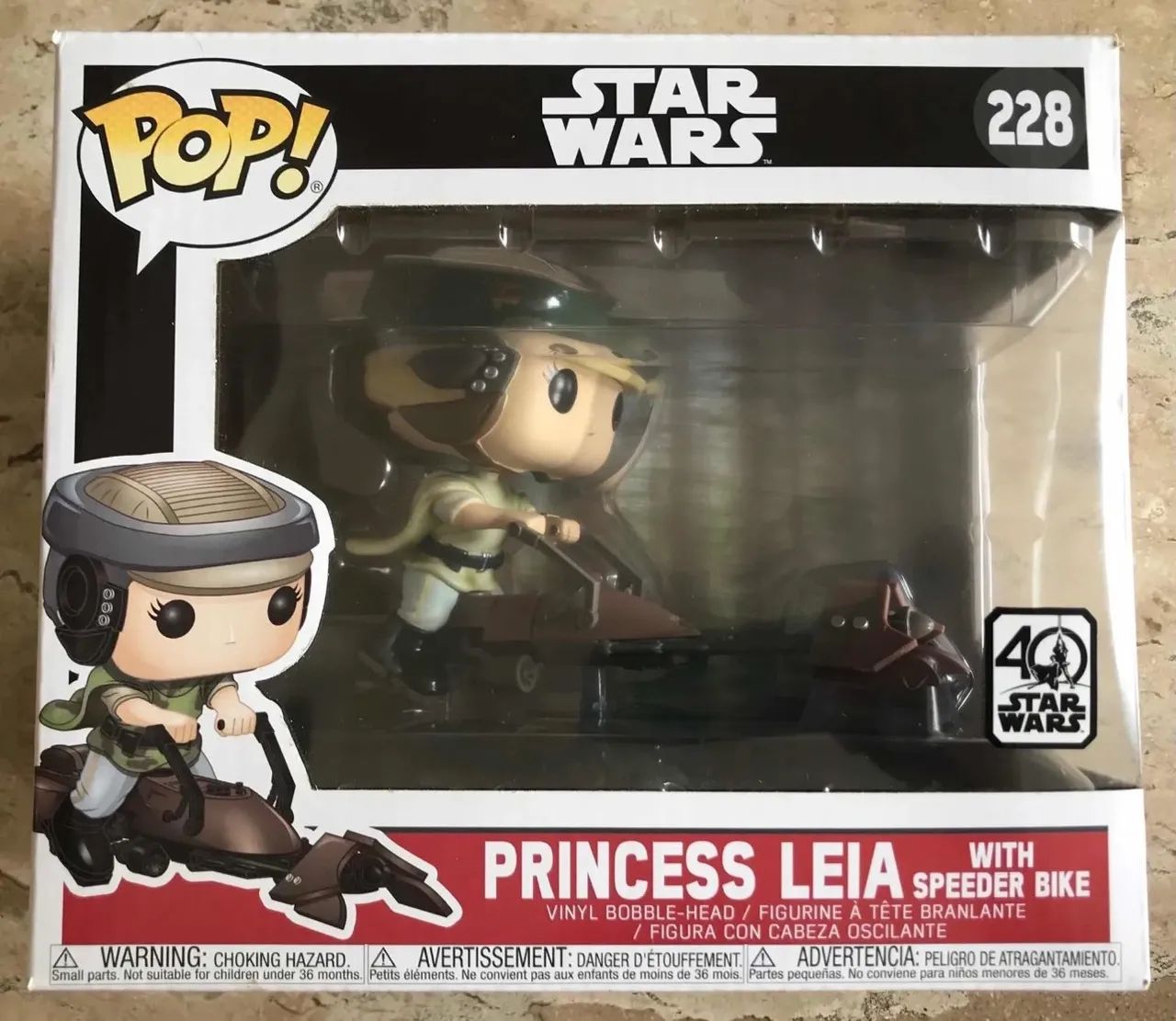 Funko Pop! Star Wars: Princess Leia With Speeder Bike #228