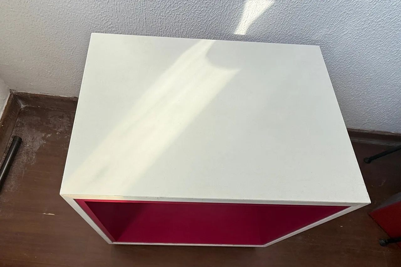 Nicho Cubo Moderno Branco e Rosa - Foto 2