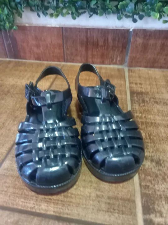 Sandálias de bebê Mini melissa Preta