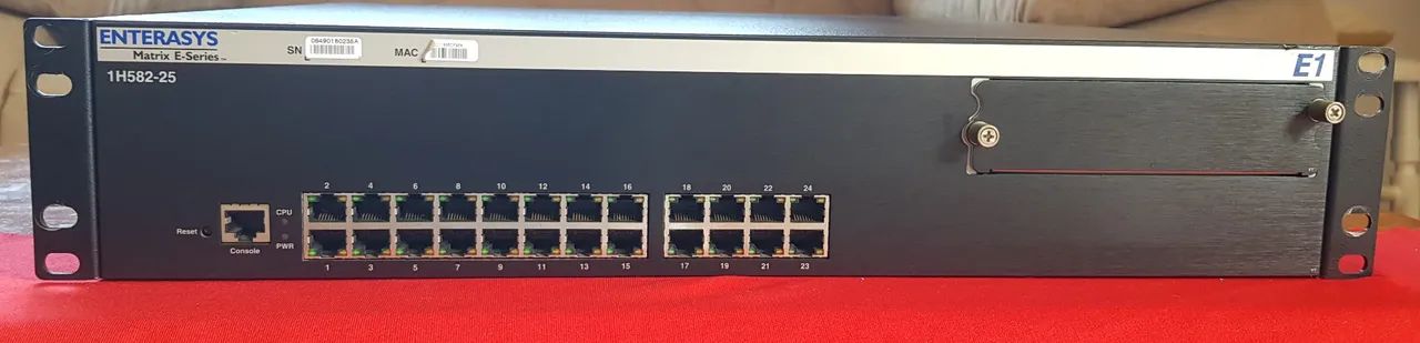Switch Enterasys Matrix E1 - 1h582-25 24 Portas USADO - Foto 2