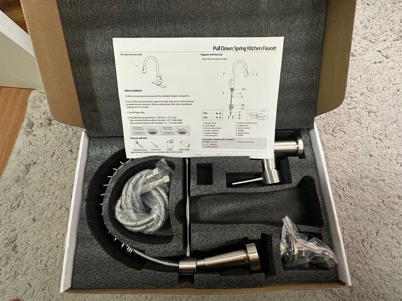 Torneira Monocomando Gourmet Inox Nova