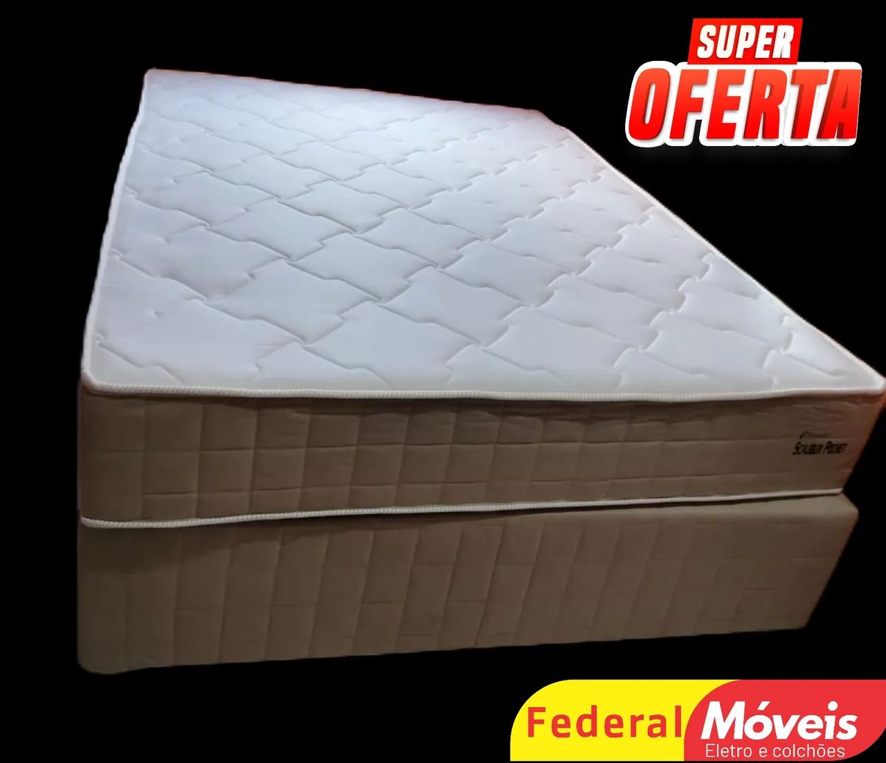 Cama Box 1,38mx1,88m Casal Campeão de Vendas - Temos Crediário 