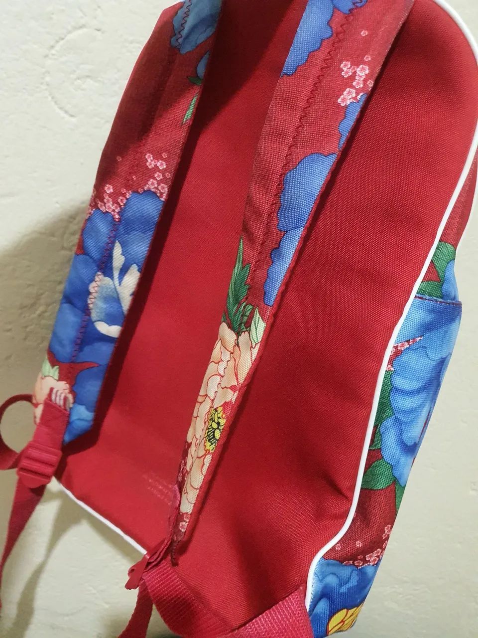 Mochila Adidas Floral Vermelha - Foto 3