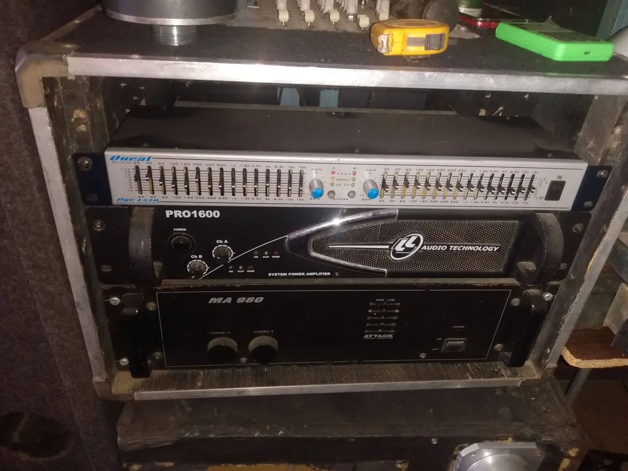 Rack de Som Completo - Equalizador, Amplificadores