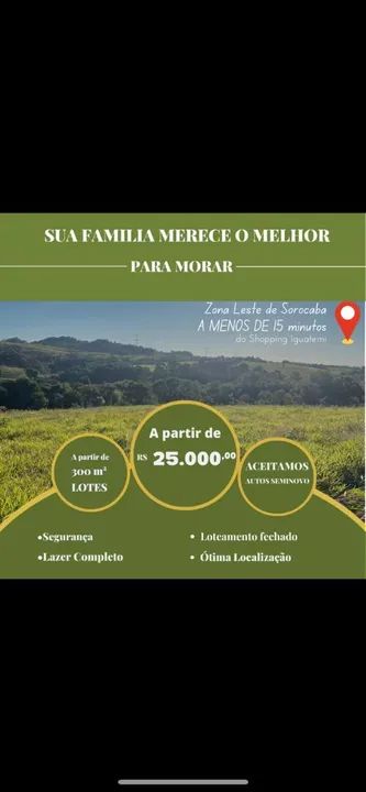 Oportunidade Sorocaba entrada R$ 25.000,00