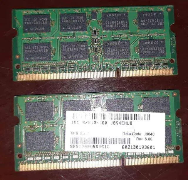 Memórias para notebook e desktop