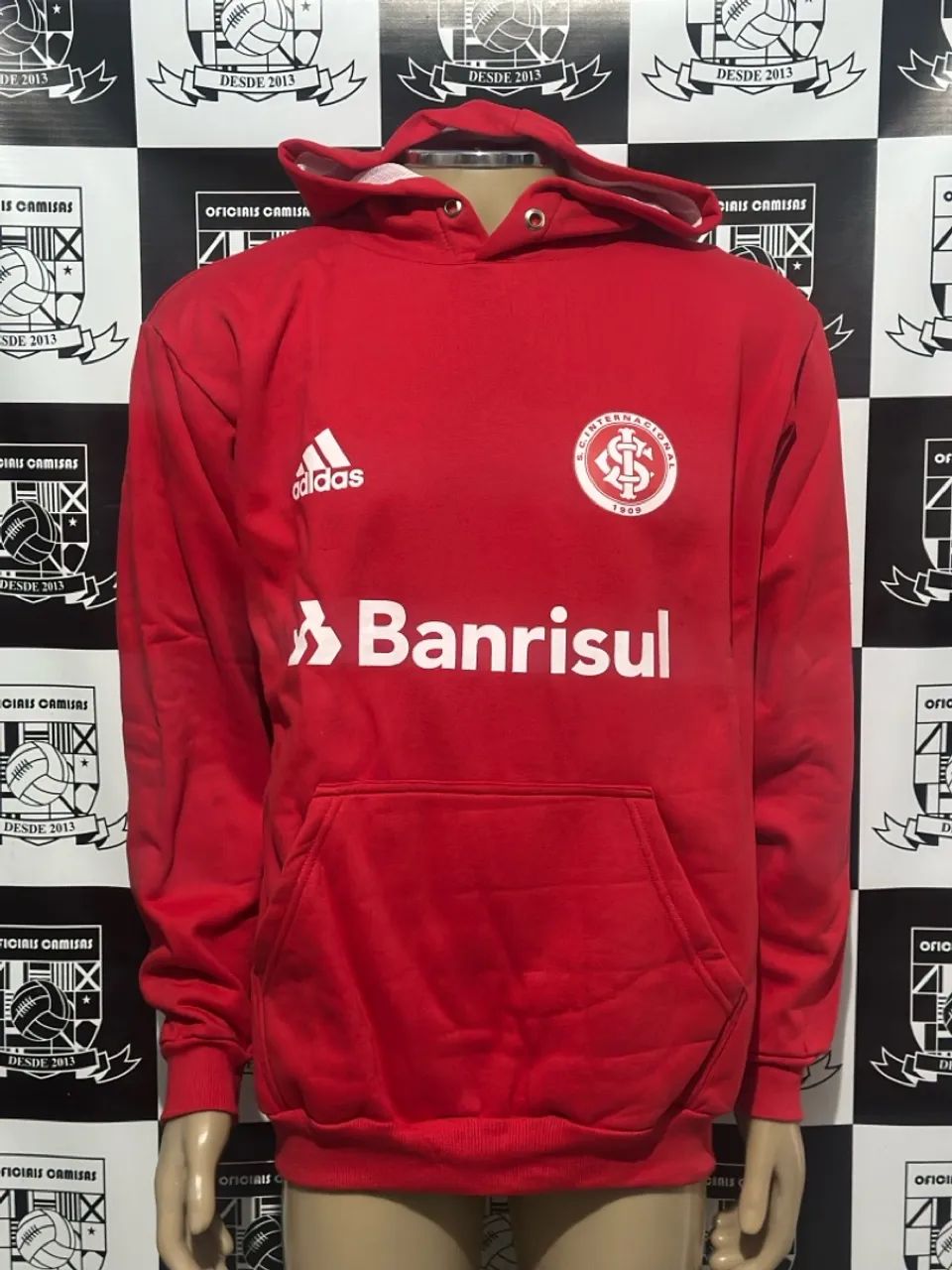 Moletom Inter Vermelho tam GG - Com Capuz