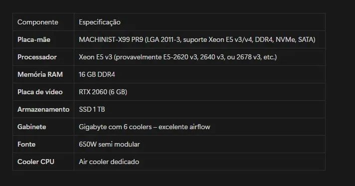 PC Gamer Completo - Xeon, RTX 2060, 16GB DDR4, SSD 1TB - Foto 3