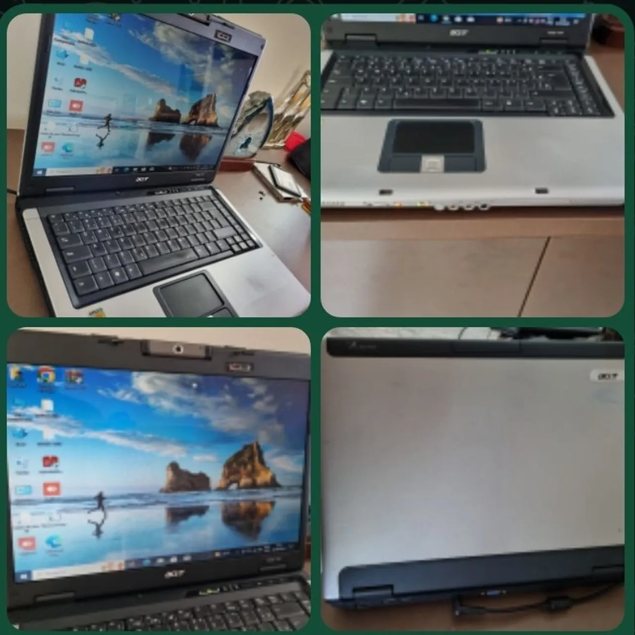 Notebook Acer - 4Gb de memória, ja com ssd, tela de 15 
