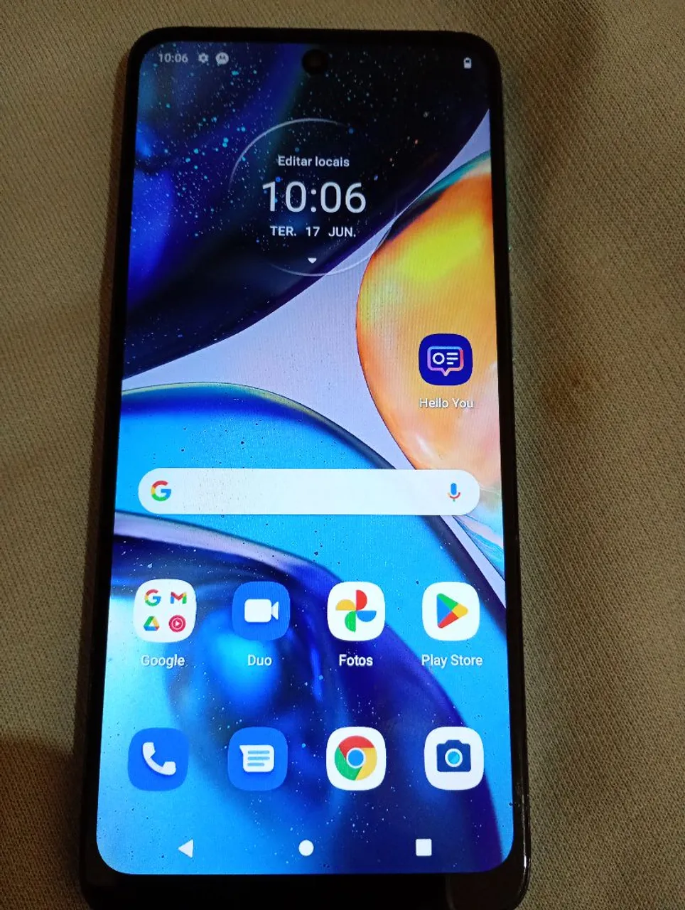 Vendo celular moto G22 tela nova
