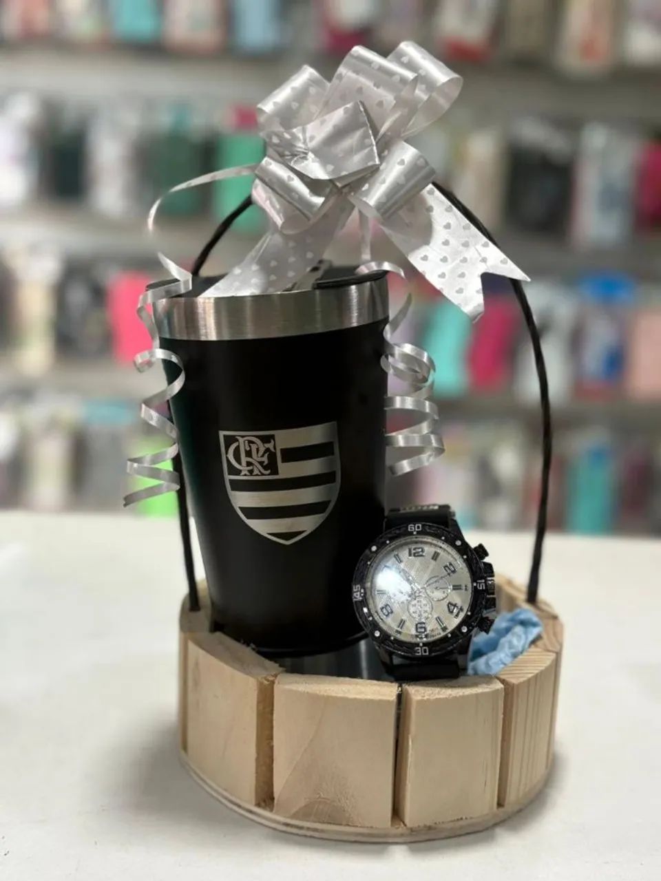 Kit Presente Masculino: Relógio e Copo Personalizado - Foto 3