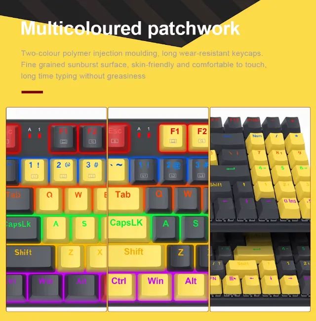 Teclado Mecânico Redragon K866 85% 94 Teclas Switch Azul Padrão US - Foto 6