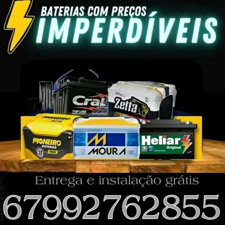Super Promoção Baterias de Carro, Moto e Caminhão - Entrega e Instalação Grátis!
