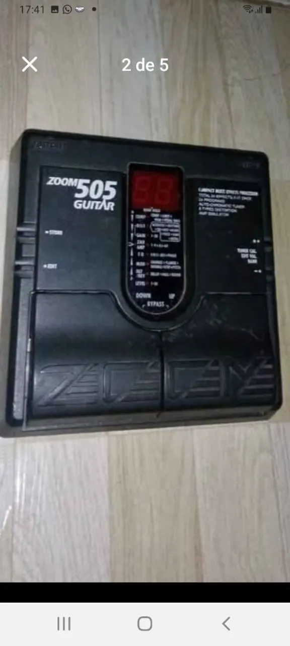 Vendo essa pedaleira funcionando normal