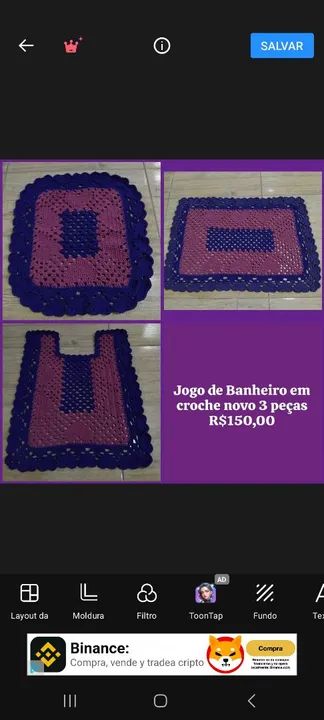 Jogo de tapete Banheiro