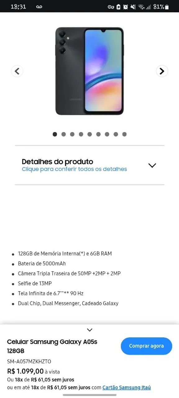 Galaxy A05S  - Foto 3