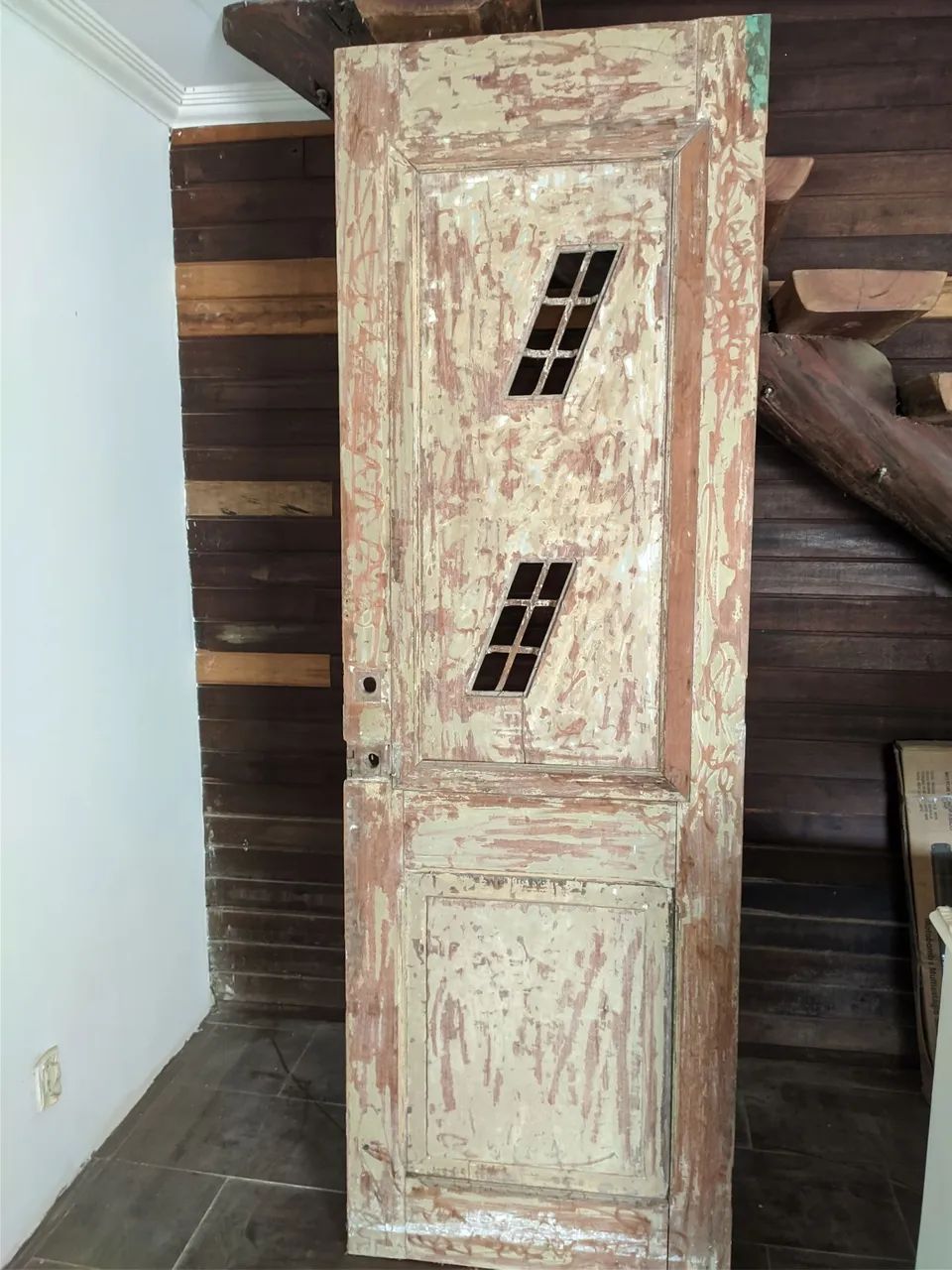 Porta de madeira antiga   - Foto 4