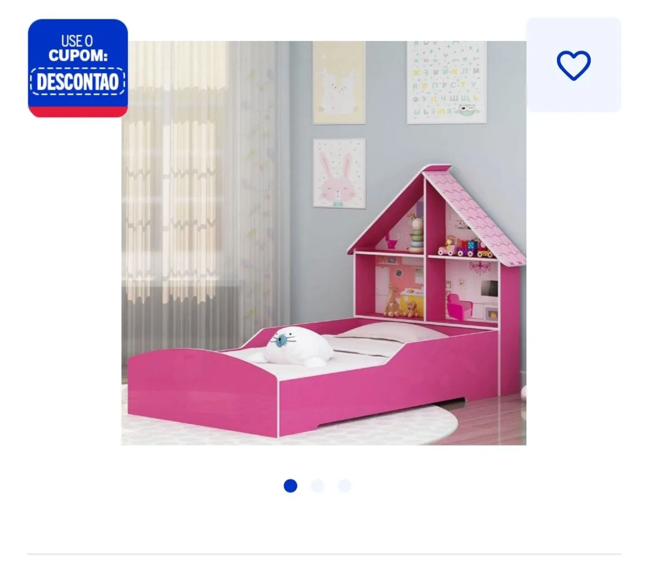 Cama infantil com casinha das princesas aceito proposta