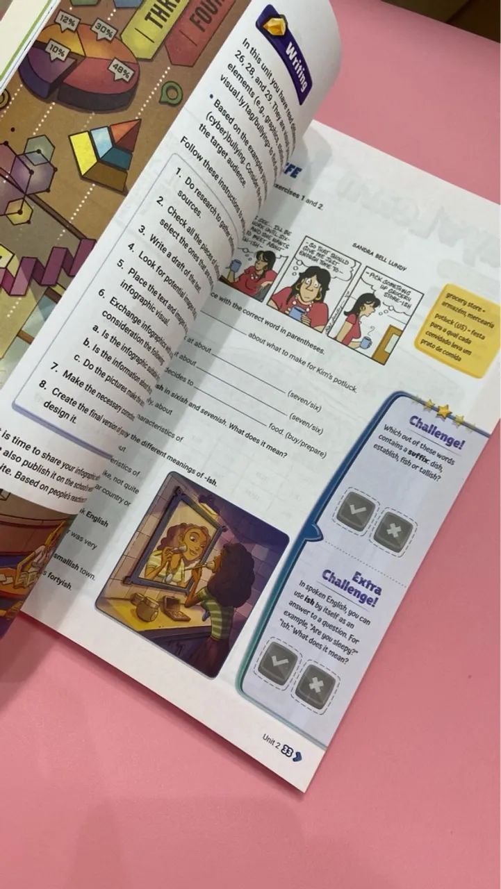 Livro Didático Língua Inglesa 8º Ano - Trilhas novo sem uso  - Foto 4