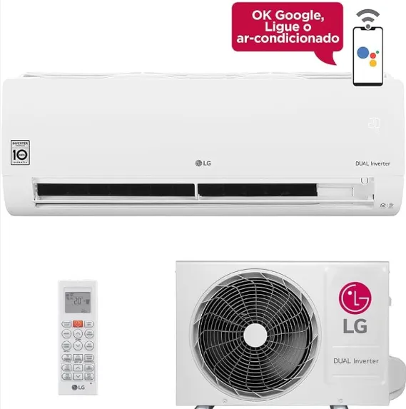 Ar-Condicionado Split HW LG Dual Inverter Voice 9000 BTUs 220v