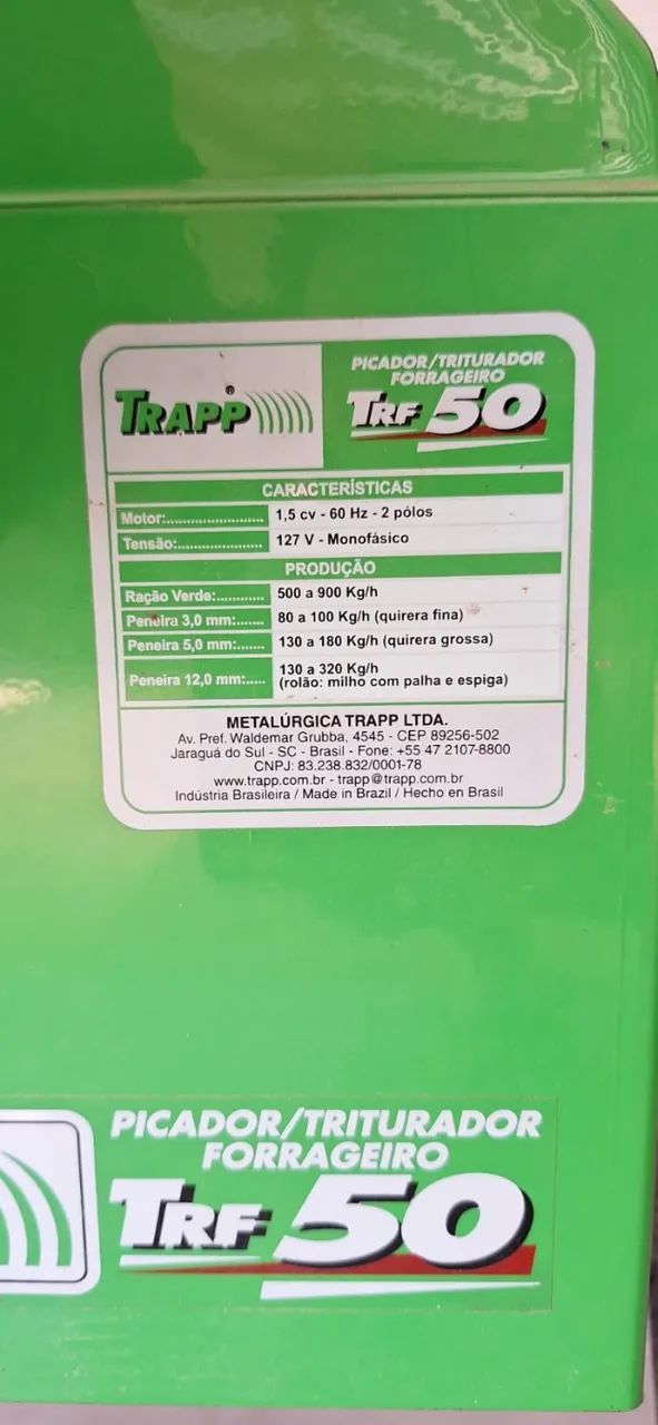Triturador Forrageiro Trapp TRF 50 - Usei 2 vezes somente - Foto 3